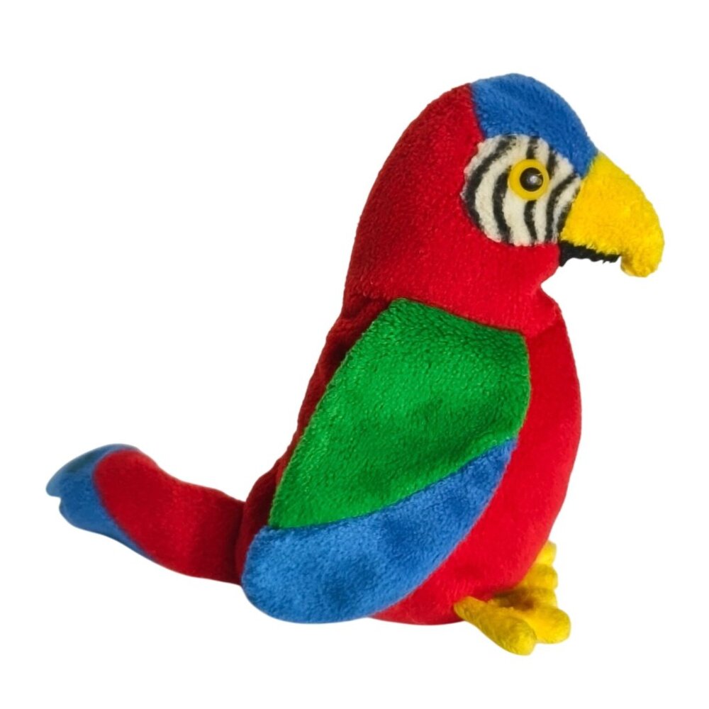 Vtg Ty Beanie Babies Jabber The Parrot 6" Plush Toy '98
